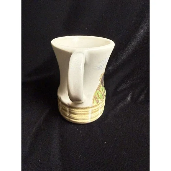 Eddy K Kouriahima Alaskan Man Pottery Mug signed #33 Coffee Tea hand painted - Picture 7 of 7